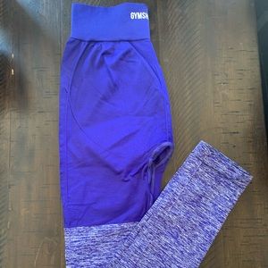 Gymshark color block leggings (PURPLE)